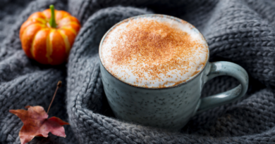 Vegan pumpkin spice latte