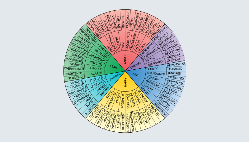 Emotion wheel 