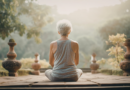 senior woman practicing mindfulness meditation