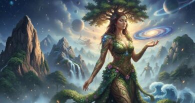 Gaia the Greek goddess of earth and primordial life
